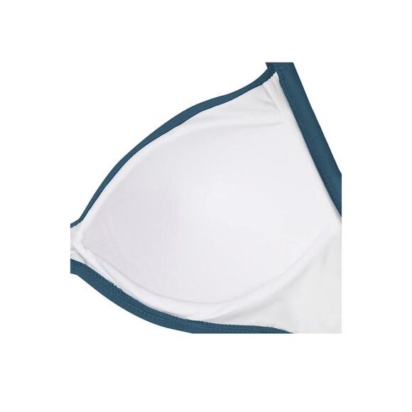 Eomenie Women’s One Piece TEAL Swimsuit Tummy Control Cutout High Waisted Wrap - Picture 4 of 5